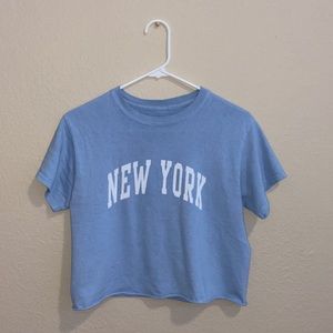 brandy melville new york cropped t-shirt